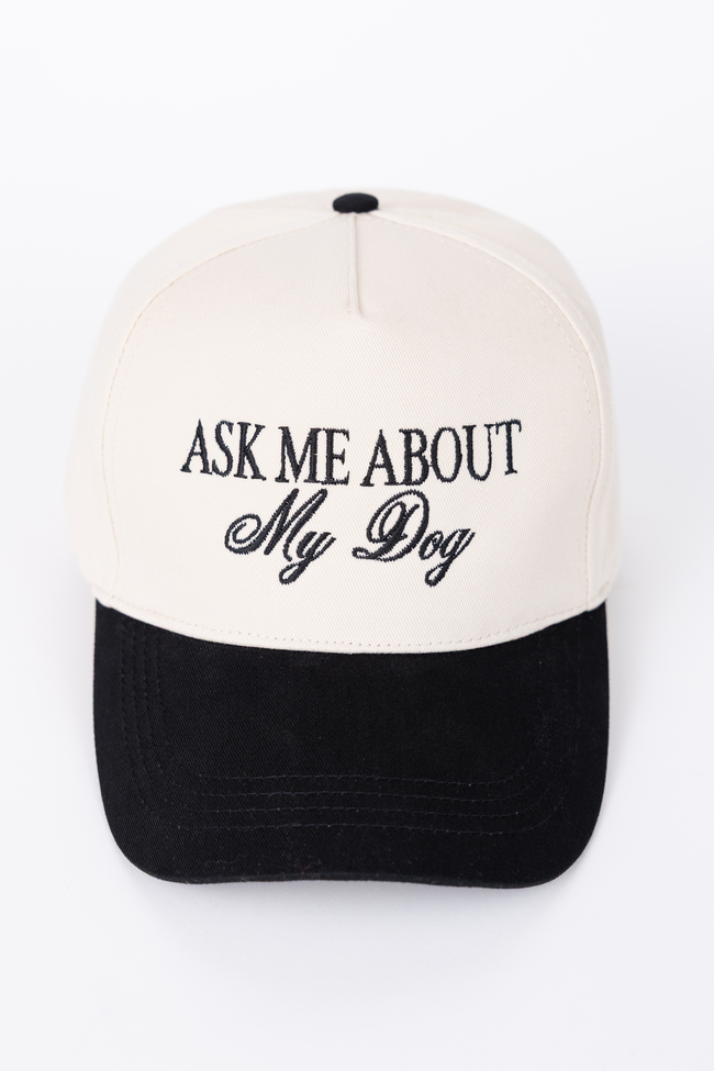Ask Me About My Dog Black Trucker Hat SALE