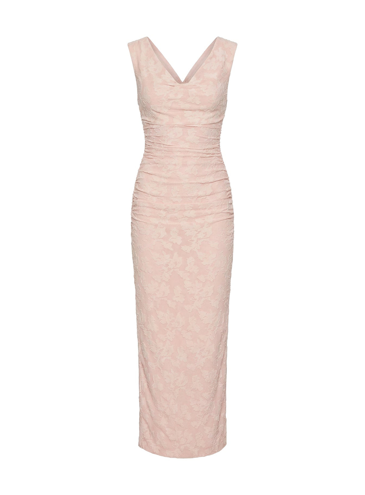 Kristeen Cowl Neck Maxi Dress Blush Pink