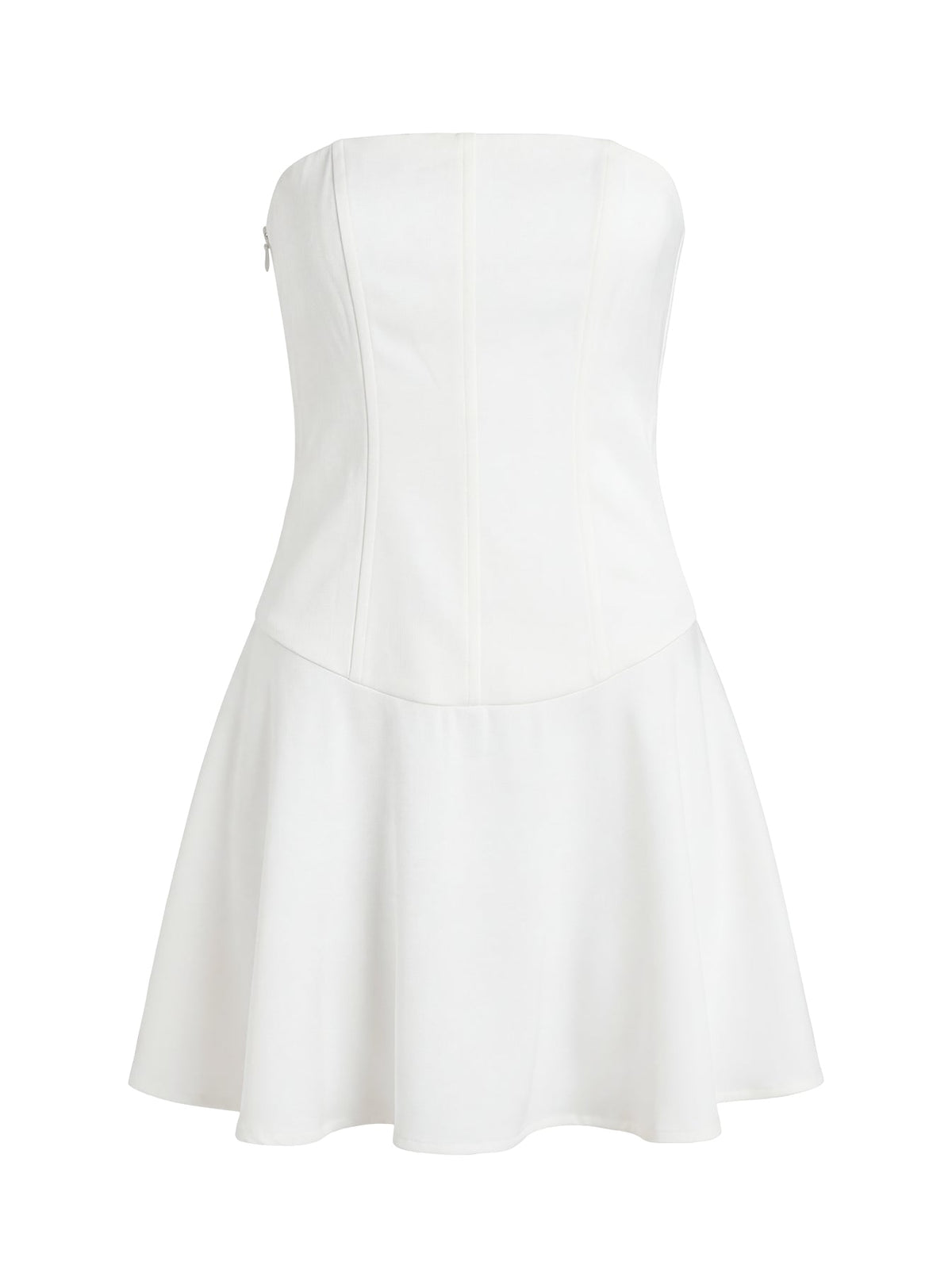Natalisa Strapless Corset Mini Dress White