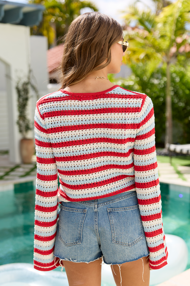 All American Tie Front Sweater SALE