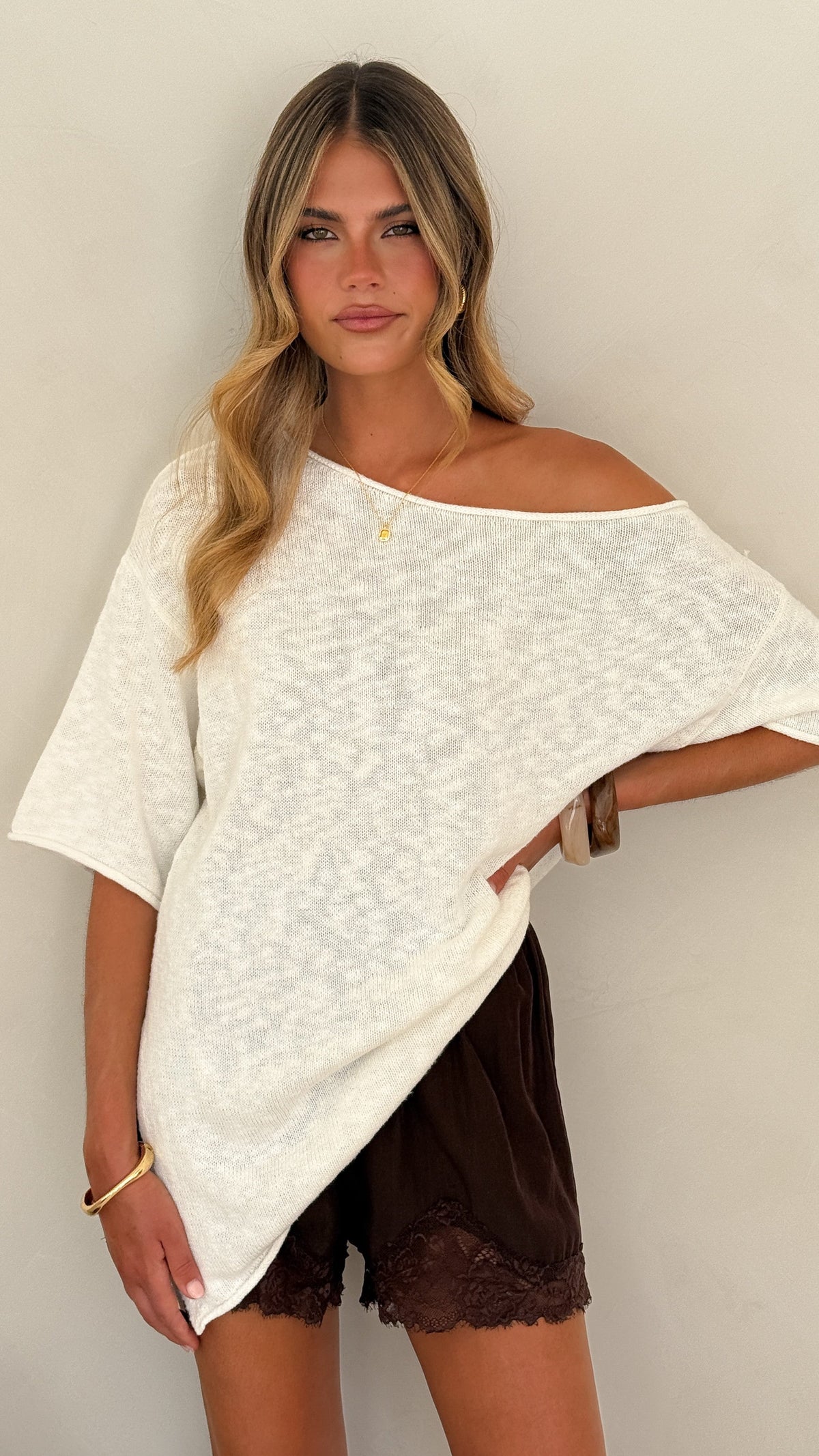 Keisha Off The Shoulder Top - White