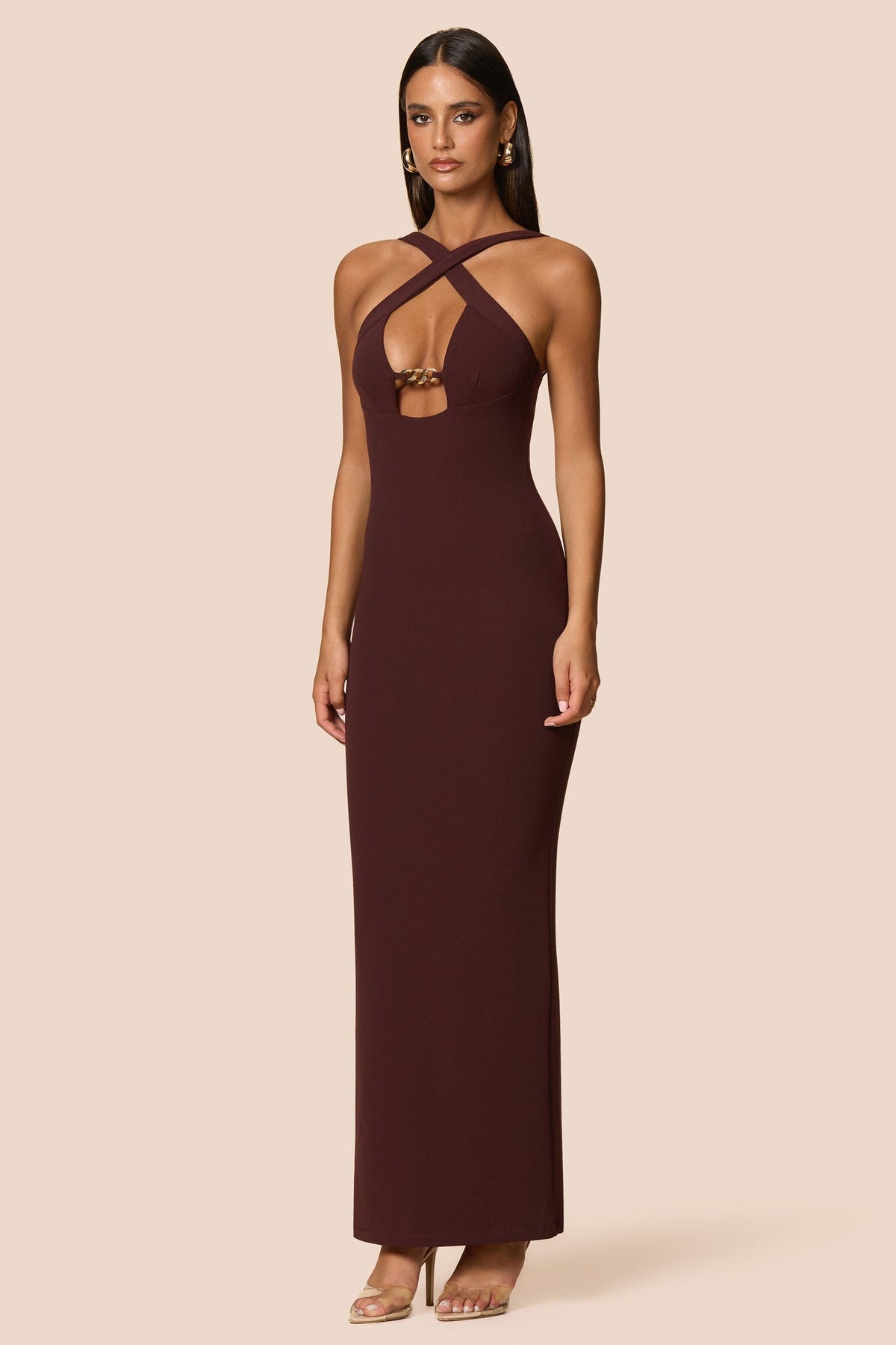 Nookie Charm 2-Way Gown - Cocoa