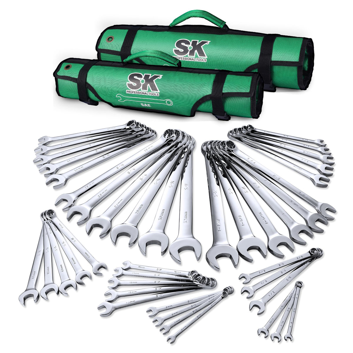 SK Combination Wrench Set,SAE & Metric