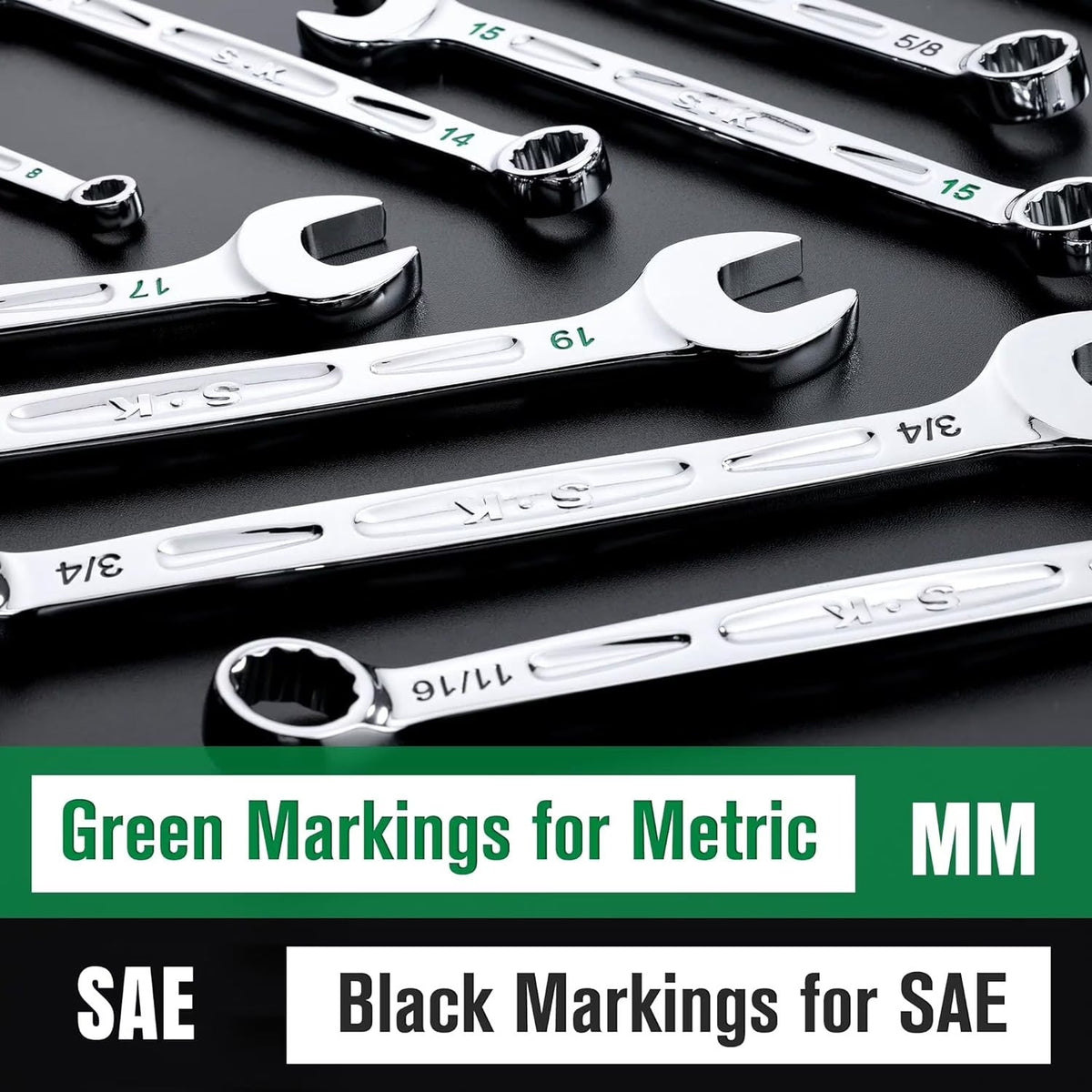 SK Combination Wrench Set,SAE & Metric