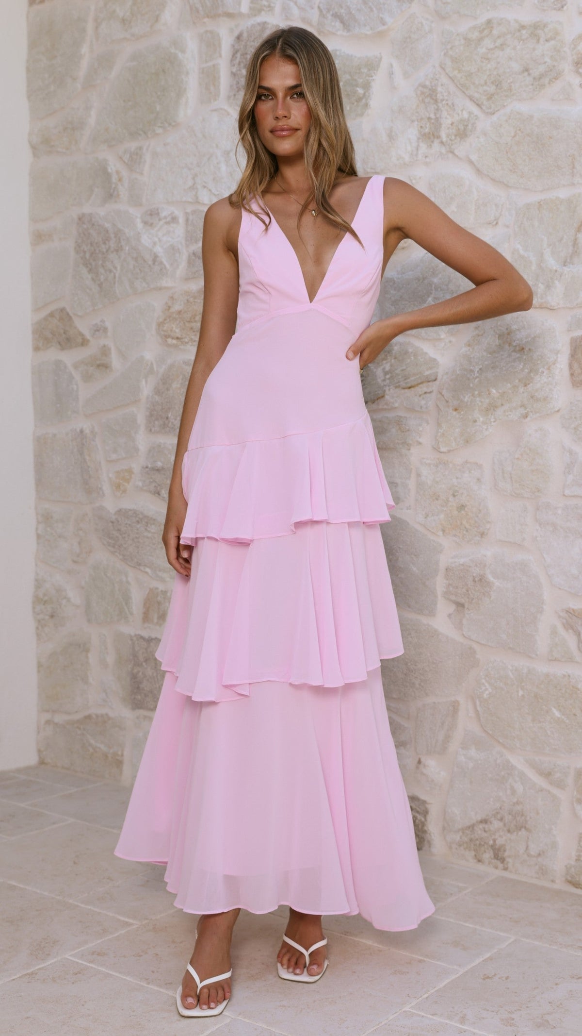 Stasie Maxi Dress - Pink