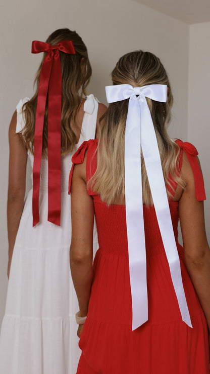 Lala Hair Bow - White