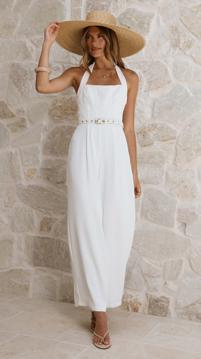 Cleo Jumpsuit - White