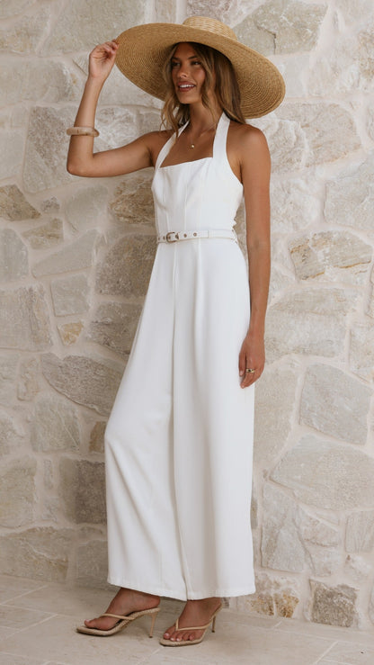 Cleo Jumpsuit - White