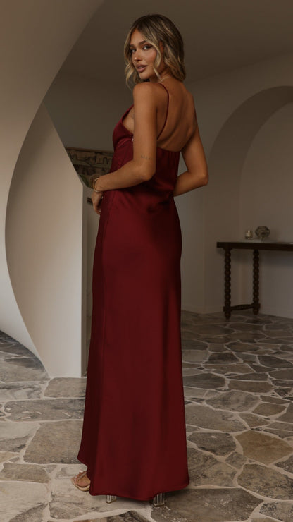 Ziah Maxi Dress - Wine