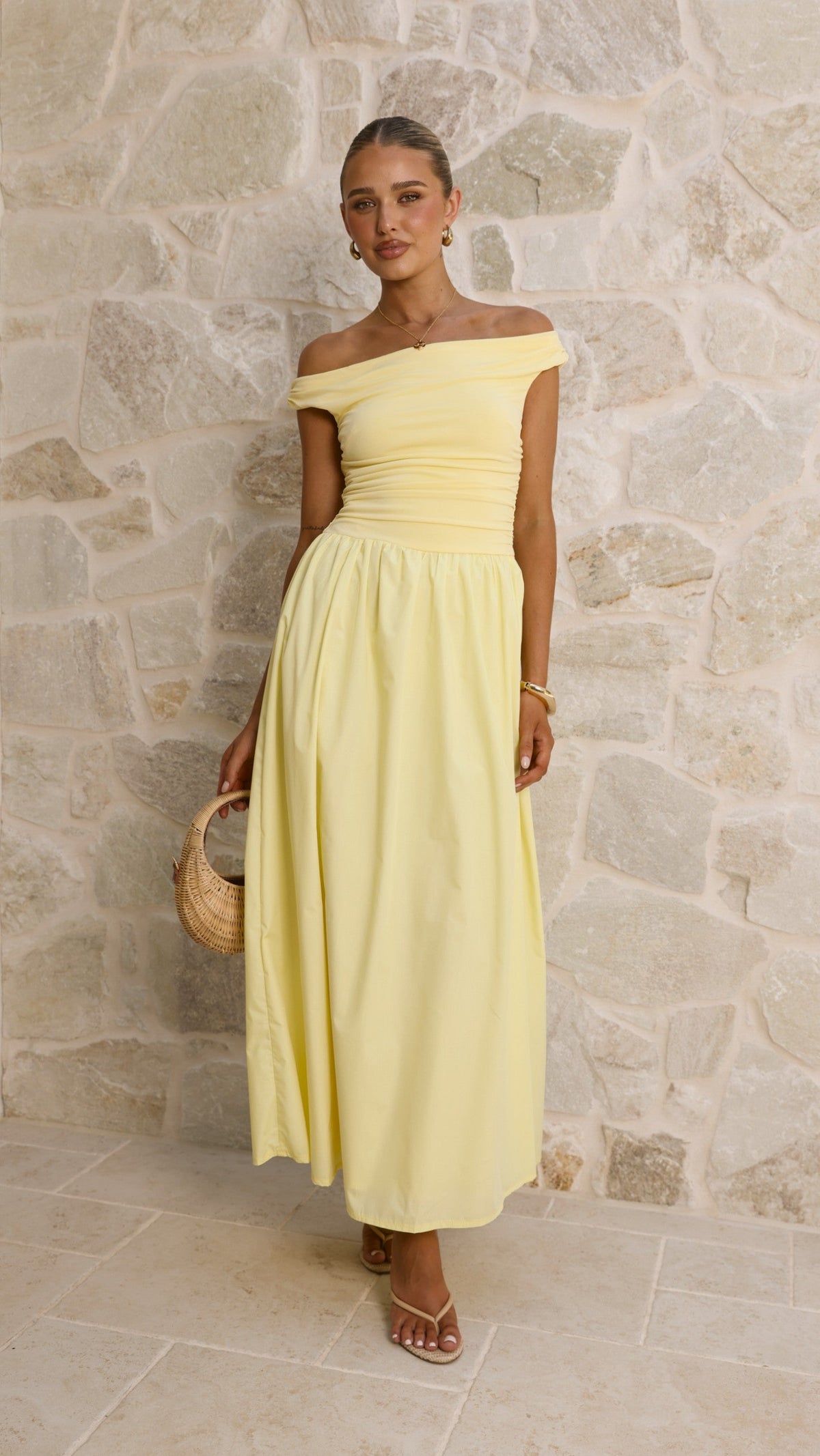 Immy Midi Dress - Yellow