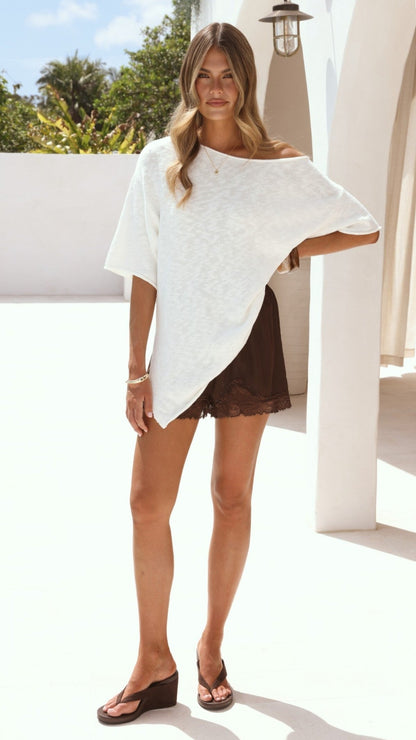 Keisha Off The Shoulder Top - White