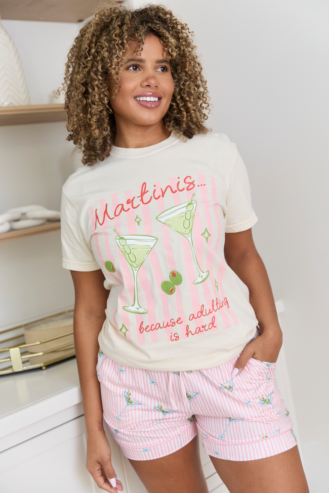 Adulting Is Hard Ivory Comfort Colors Graphic Tee