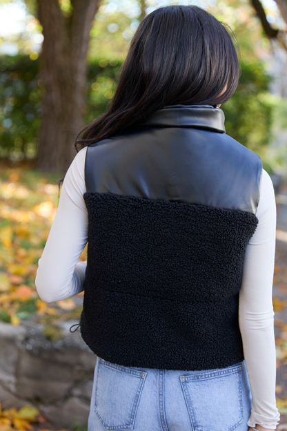 Clarissa Black Combo Reversible Vest FINAL SALE
