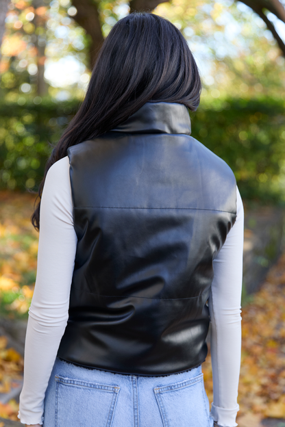 Clarissa Black Combo Reversible Vest FINAL SALE