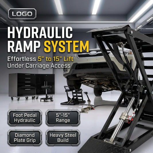 🎉Capacity Hydraulic Underbody Access Car Lift with Ramp