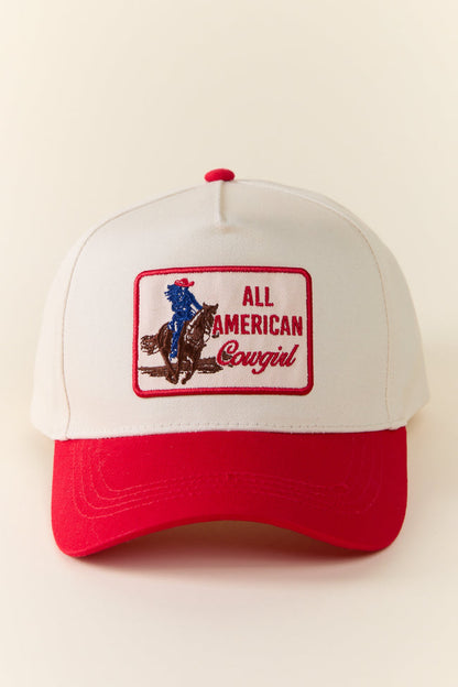All American Cowgirl Red Trucker Hat SALE