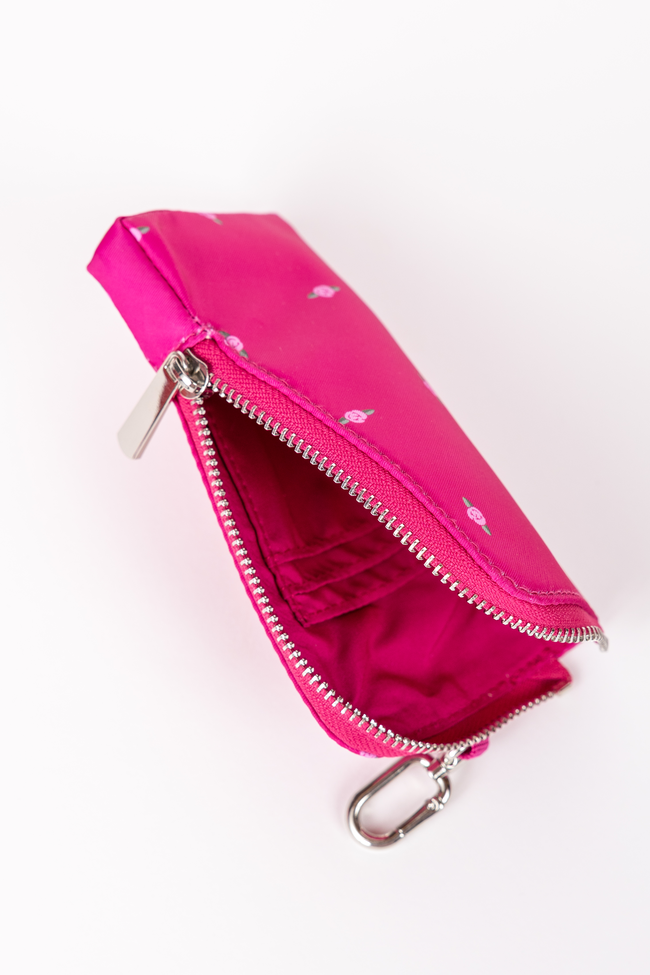 Active State Fuchsia Petal Pop Dual Pouch Wristlet SALE