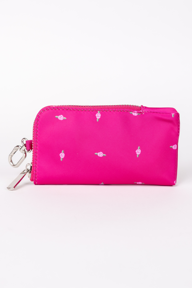 Active State Fuchsia Petal Pop Dual Pouch Wristlet SALE