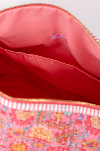 Avery Pink Floral Quilted Weekender SALE
