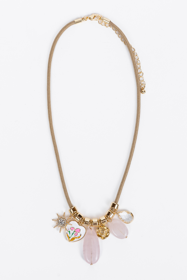 Clara Pink Charm Necklace SALE