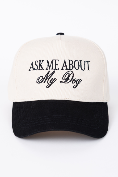 Ask Me About My Dog Black Trucker Hat SALE