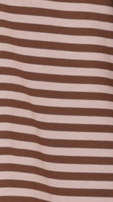 Solana Long Sleeve Top - Pink/Choc Stripe