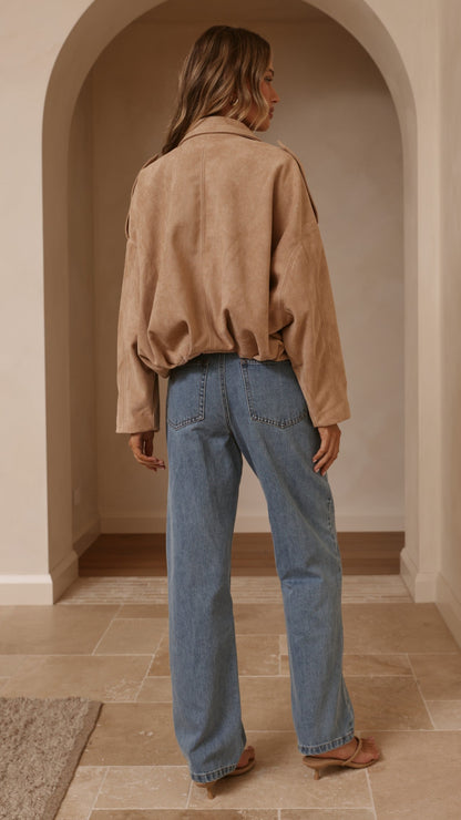 Leela Bomber Jacket - Camel