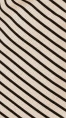 Tiarna Side Ruched Tee - Black/White Stripe