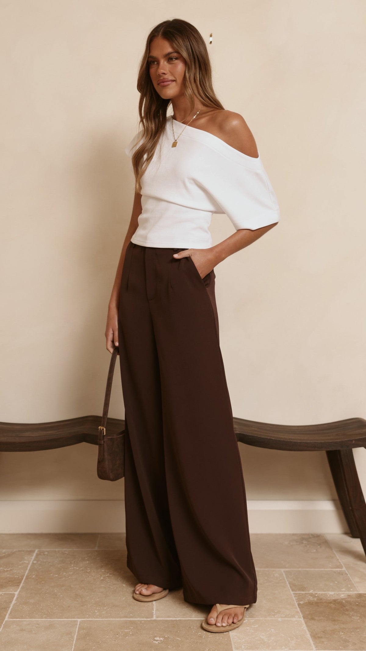 Maeva Tailored Pants - Brown