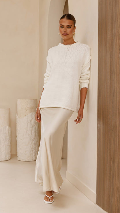 Delvine Knit Jumper - Cream
