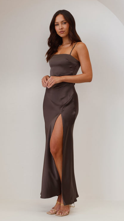 Ilana Maxi Dress - Espresso