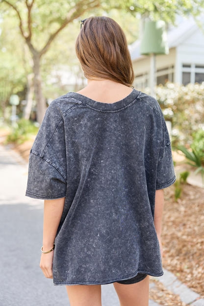 Britton Black Oversized Tee