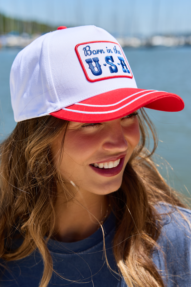 Born In The USA Red Trucker Hat SALE