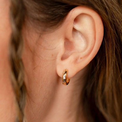 Charli Diamond Dot Hoop Earrings