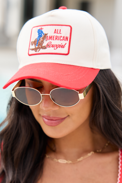 All American Cowgirl Red Trucker Hat SALE