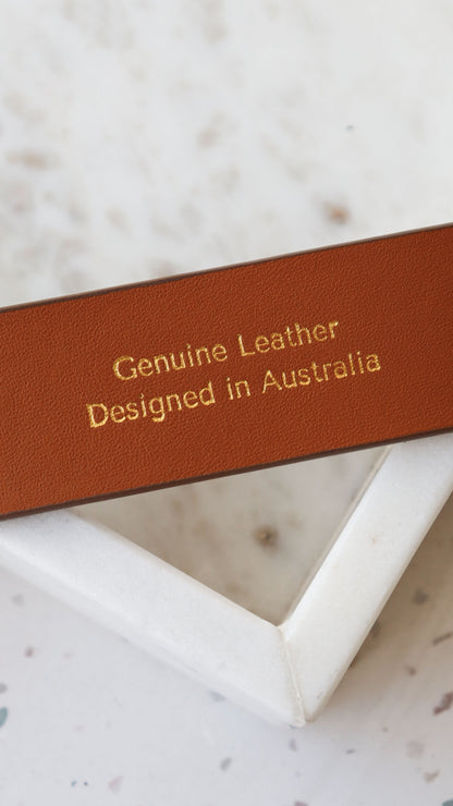 Mocha Genuine Suede Everyday Belt - Mocha Genuine Leather