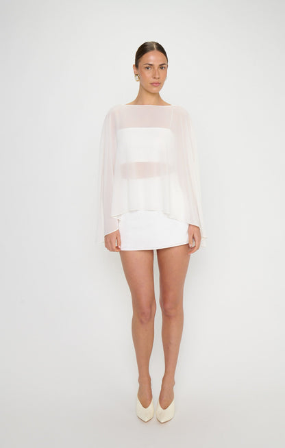 Cherish Cape ~ Wedding Cake Chiffon