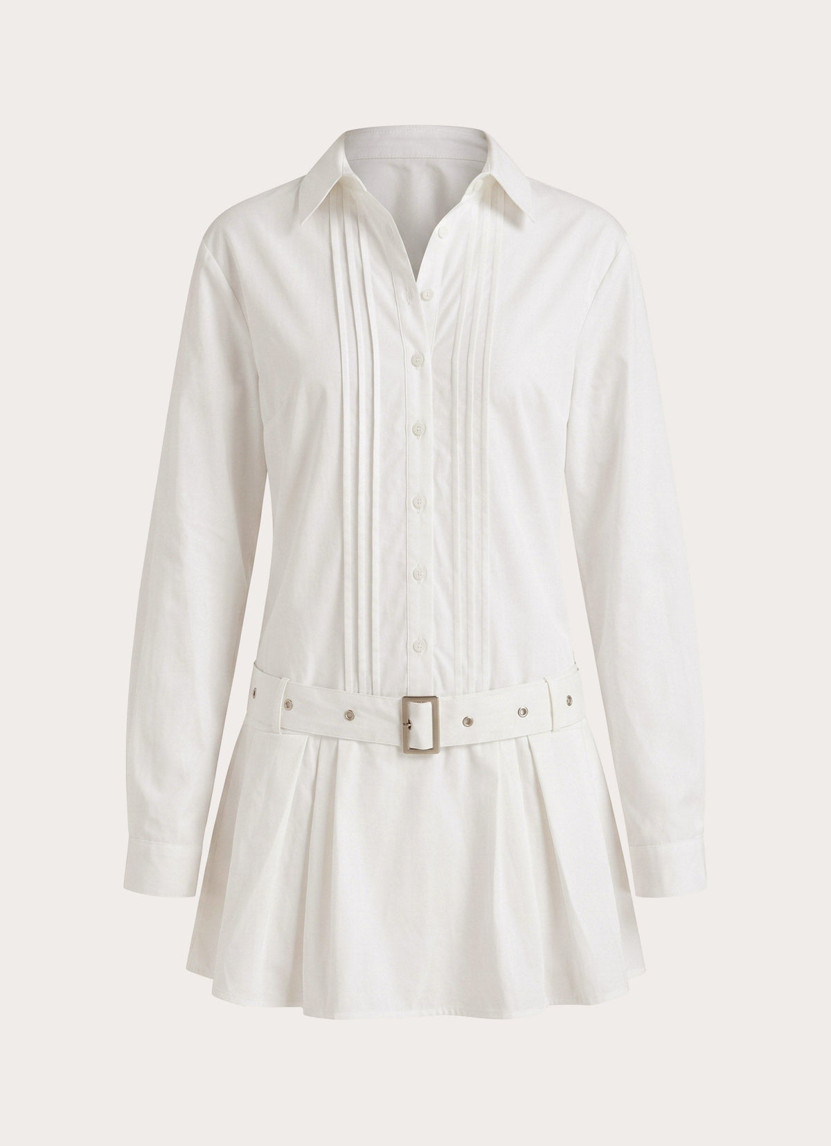 Calipso Shirt Dress - White