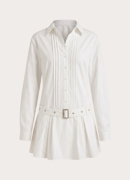 Calipso Shirt Dress - White