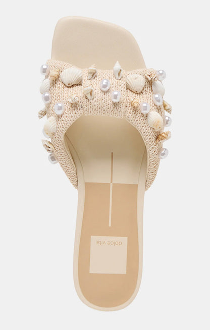 Dolce Vita Lizza Sandal ~ Oatmeal Beaded Raffia