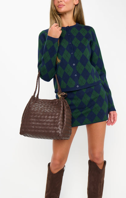Billini Leni Shoulder Bag ~ Chocolate