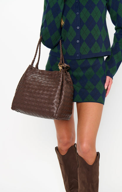 Billini Leni Shoulder Bag ~ Chocolate