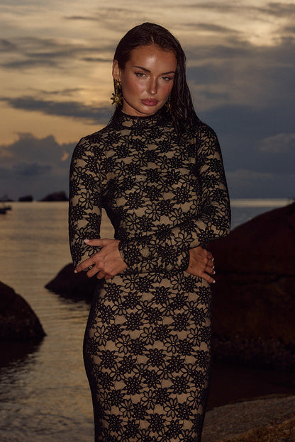 Maeya Maxi Dress - Black