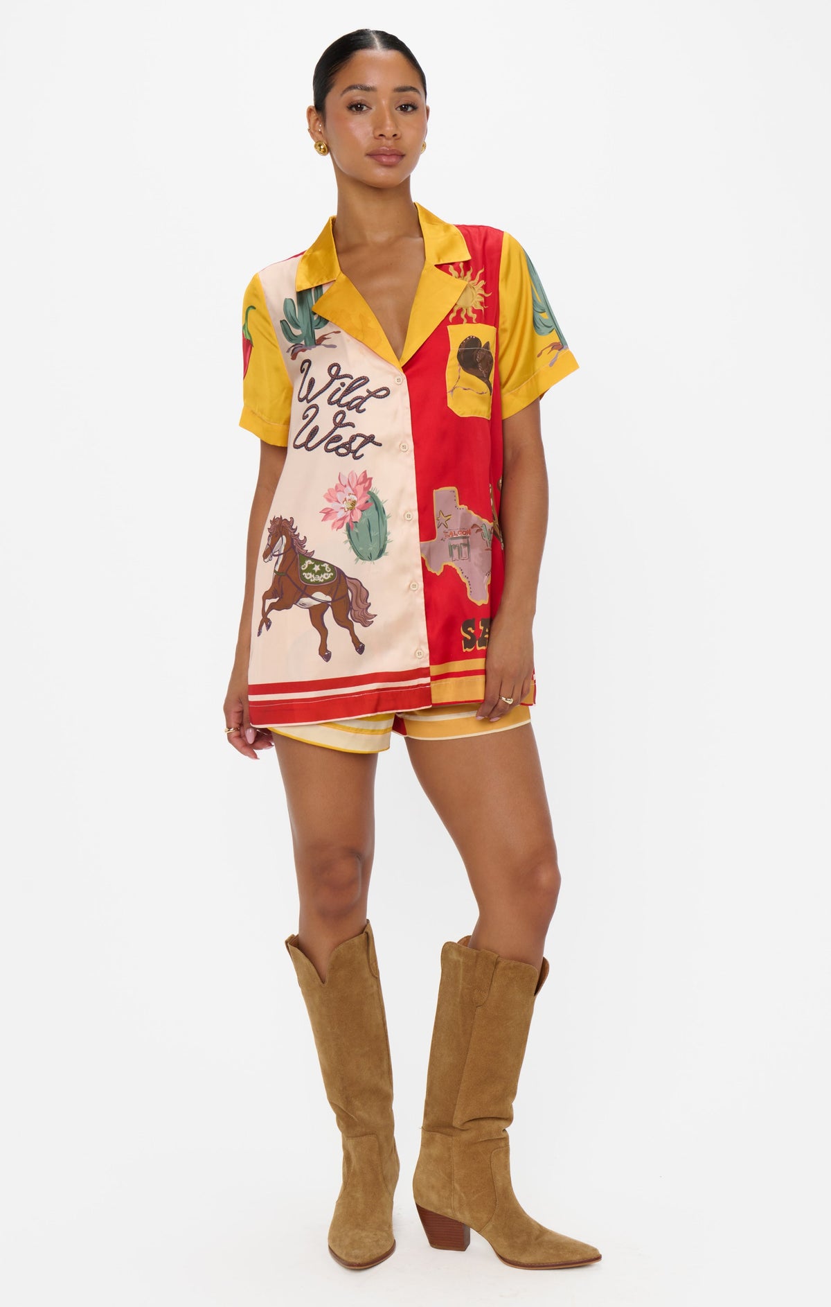 Home and Away PJ Set ~ Lone Star Silky