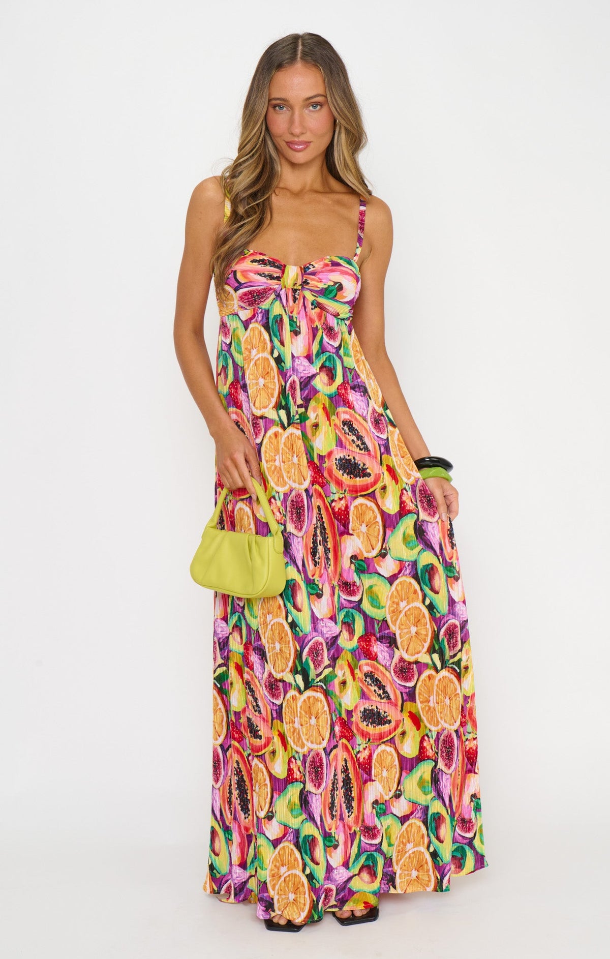 Kaya Maxi Dress ~ Fruit Slices