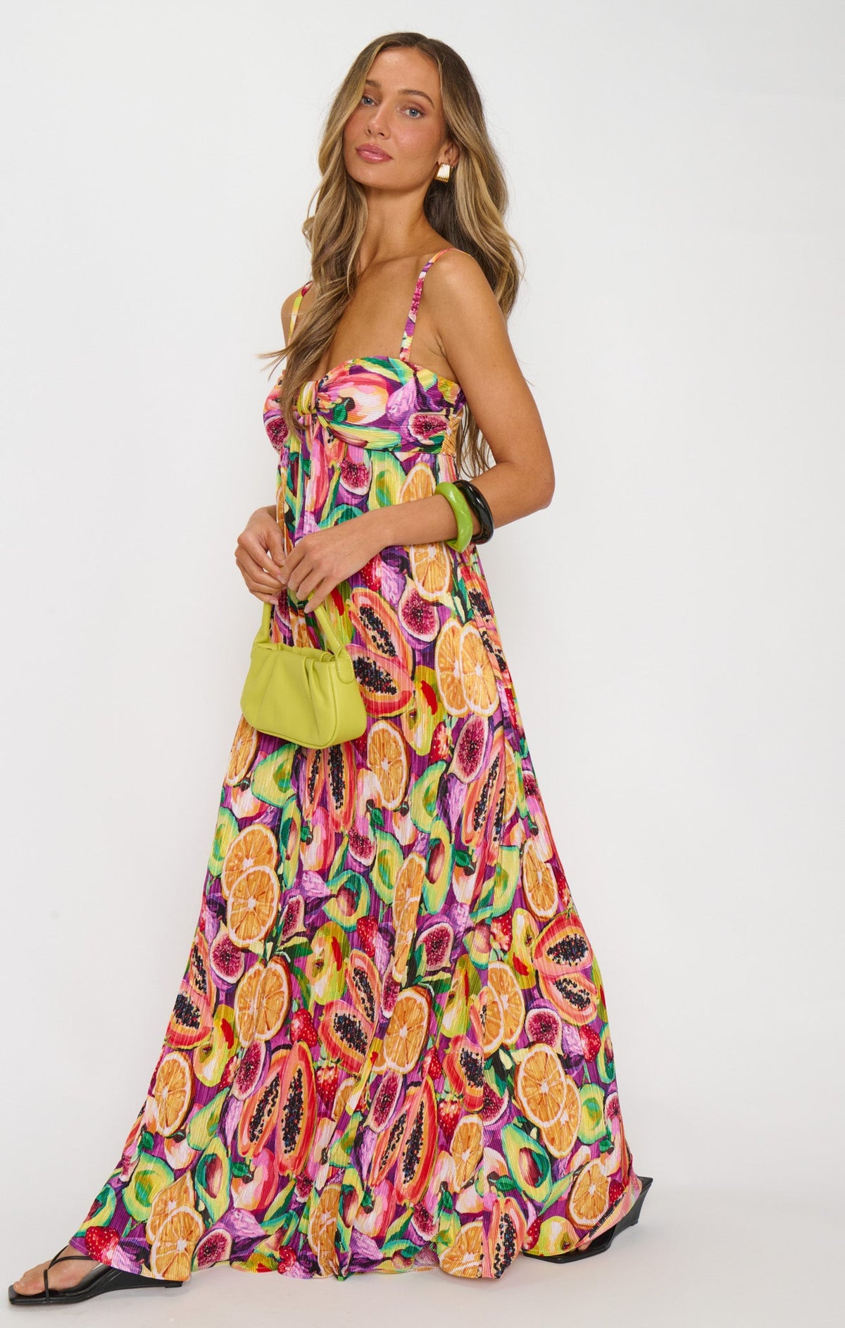 Kaya Maxi Dress ~ Fruit Slices