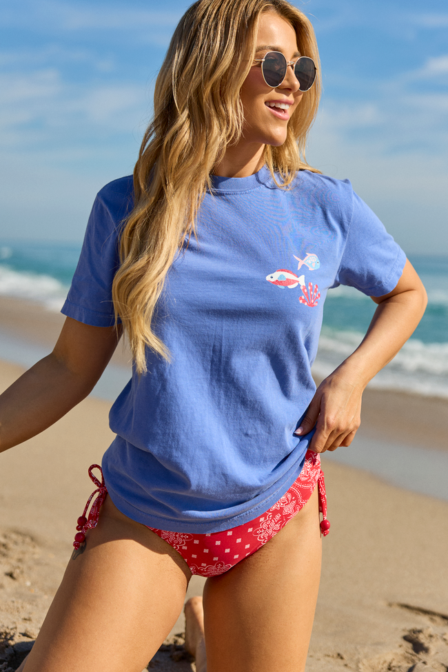 A Reel Catch Blue Comfort Colors Graphic Tee