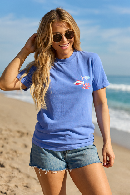 A Reel Catch Blue Comfort Colors Graphic Tee