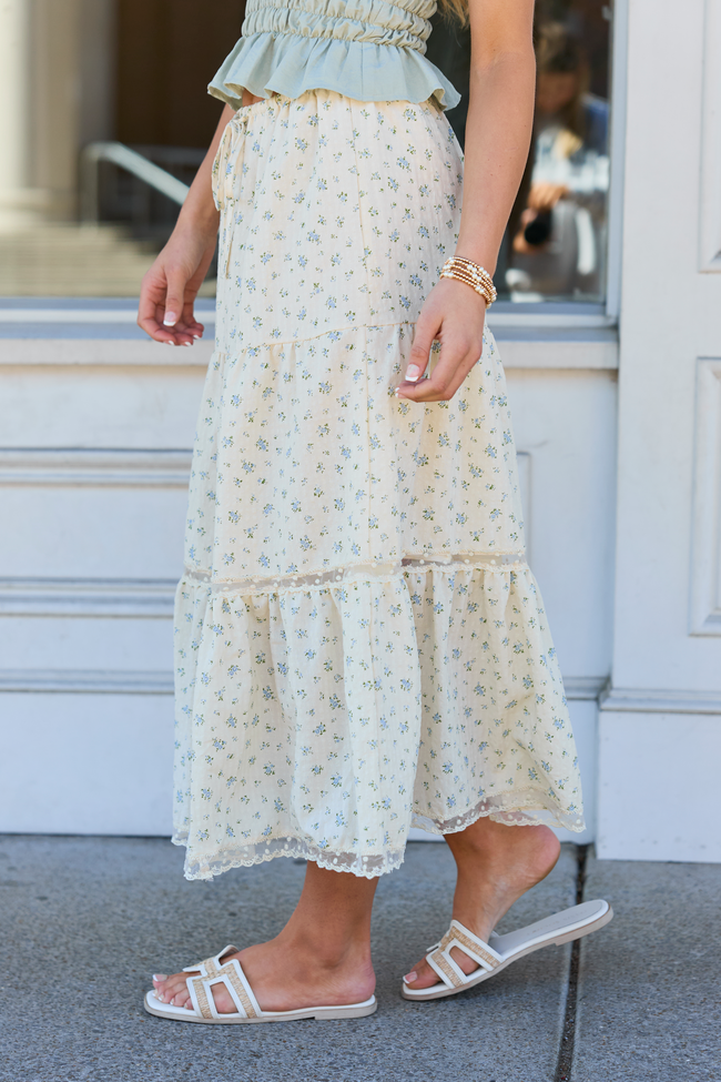 Arden Ditsy Floral Maxi Skirt