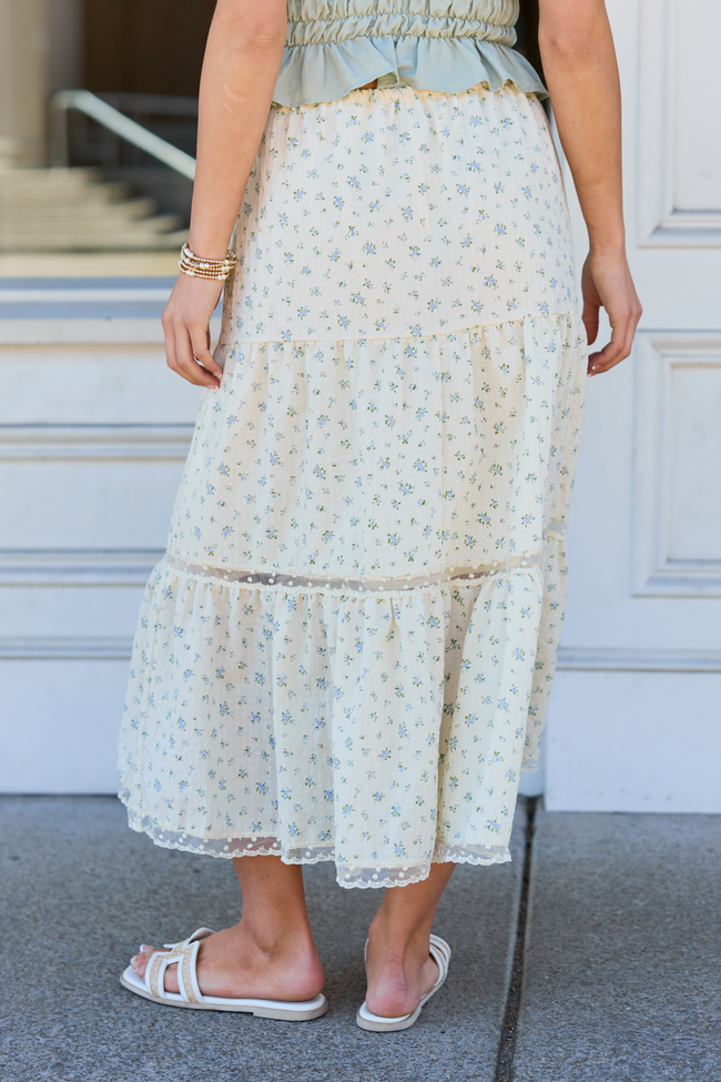 Arden Ditsy Floral Maxi Skirt